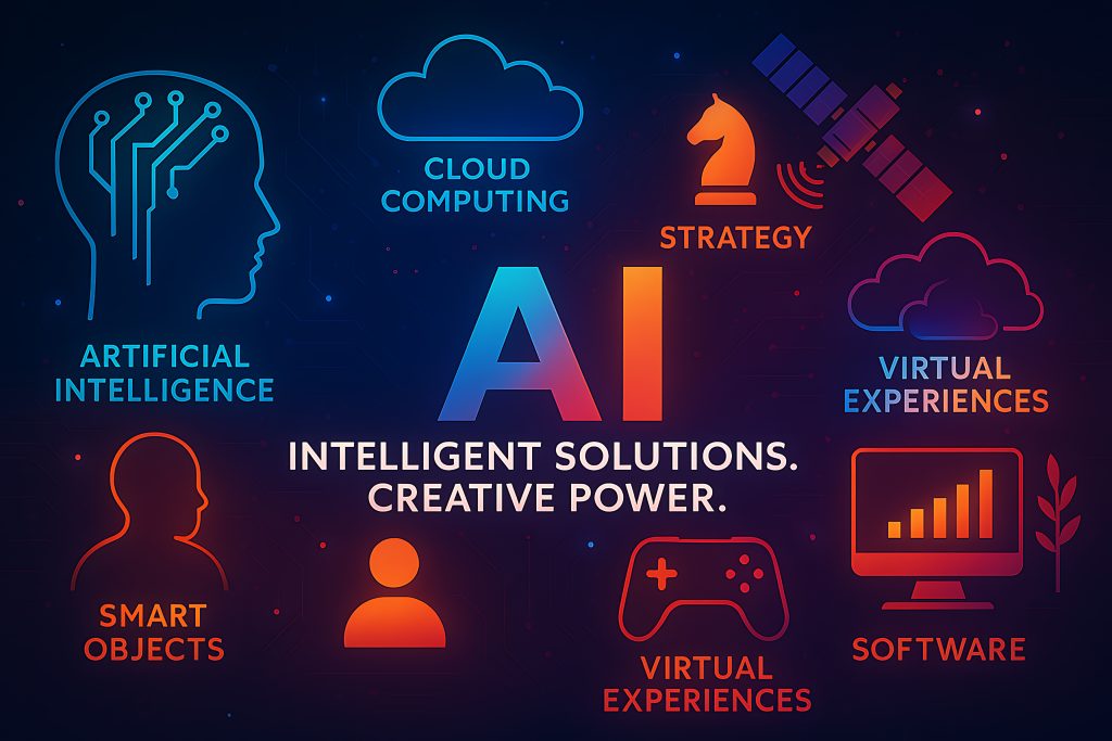 AI and Intelligent Solutions Futuristic Technology Concepts